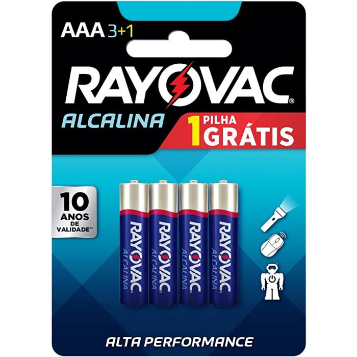 PILHA ALCALINA RAYOVAC AAA