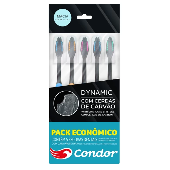 ESCOVA DE DENTE DYNAMIC BLACK 2POR1